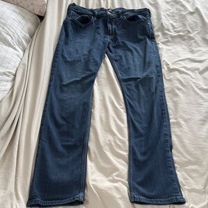 PAIGE Men's Straight Jeans in Deep Blue